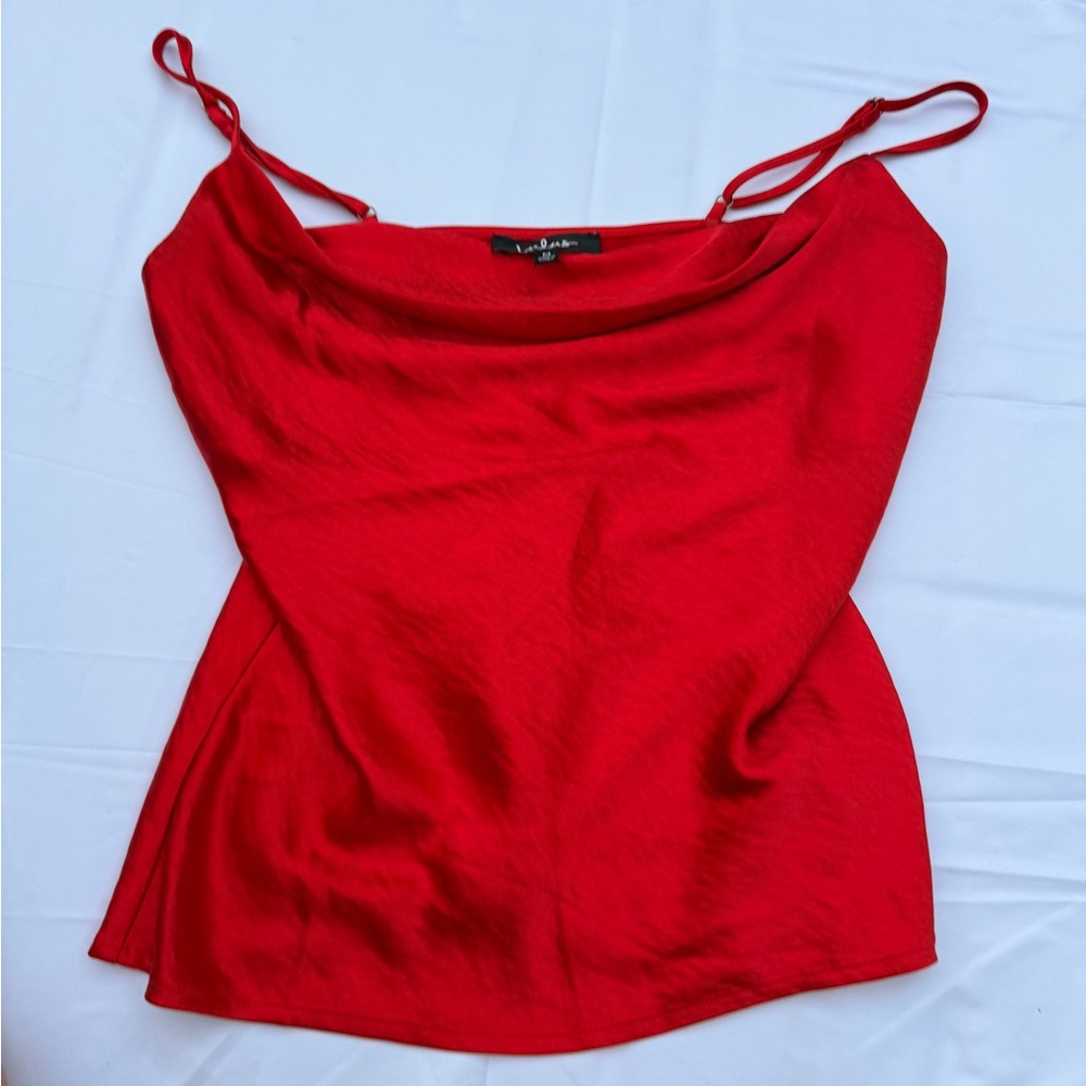 Lulu's Vibrant Red Camisole Top